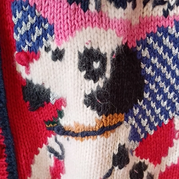 Paris Sports Club Storybook Knits Christmas Cardigan Sz S – Whimsical Vintage - Picture 6 of 15
